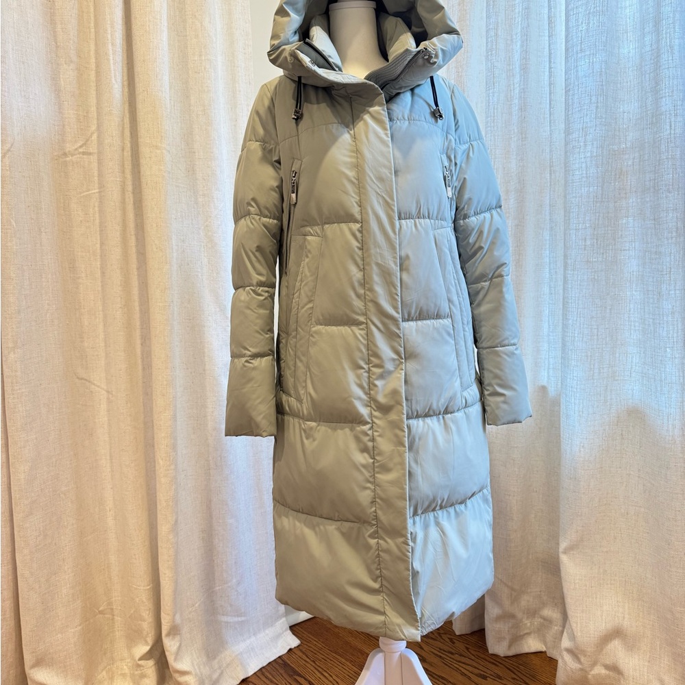 Teal Hooded Puffer Coat